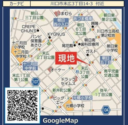 ��ʌ�����s���L3���ڂ̐V�z��ˌ��Ă̌��n�ē��}