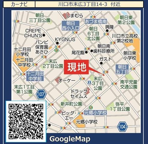 ��ʌ�����s���L3���ڂ̐V�z��ˌ��Ă̌��n�ē��}